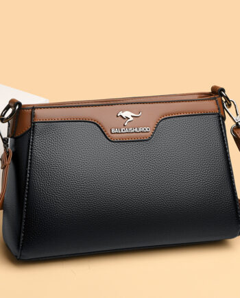 Sac en cuir souple à petite couture carrée