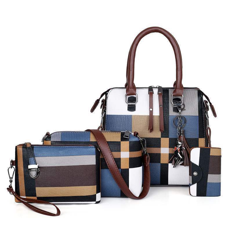 Sac de créateur à carreaux