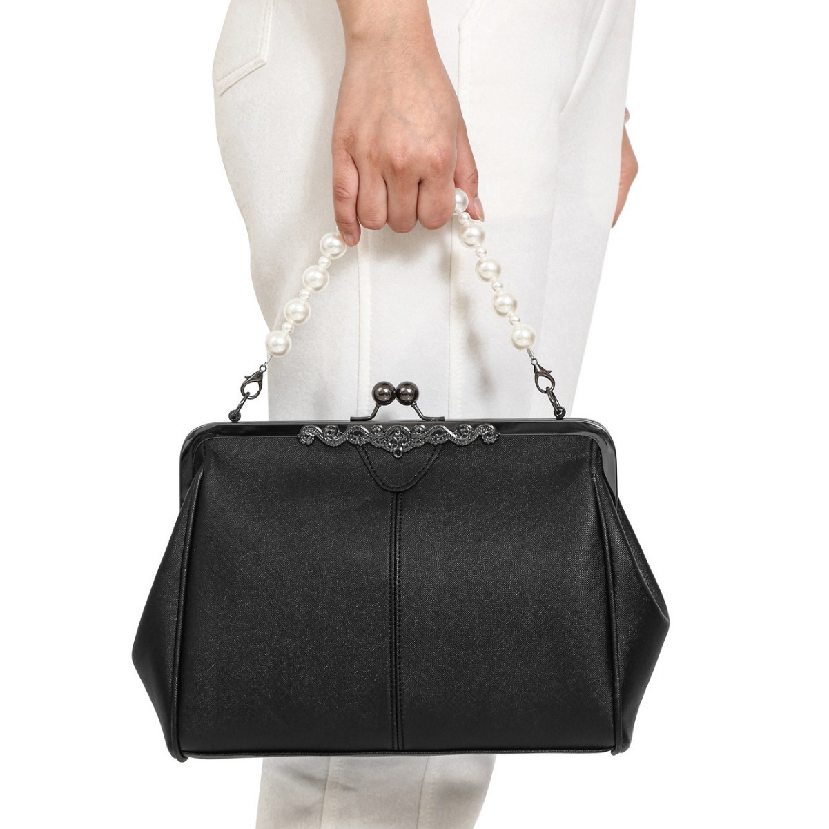 Sac à main perlé