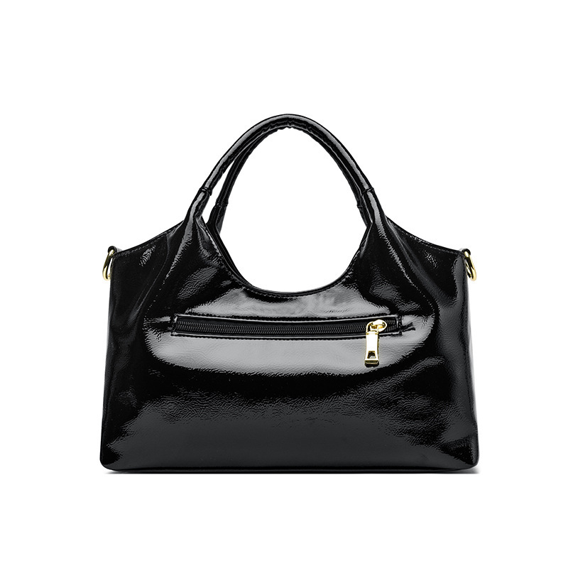 Sac de banlieue tendance en cuir brillant