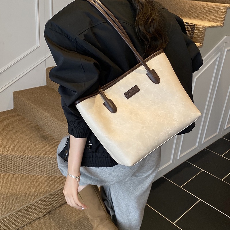 Sac rétro en cuir ciré