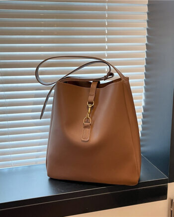 Sac seau à bandoulière tendance, de grande capacité