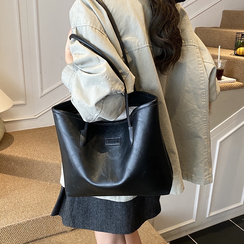 Sac rétro en cuir ciré