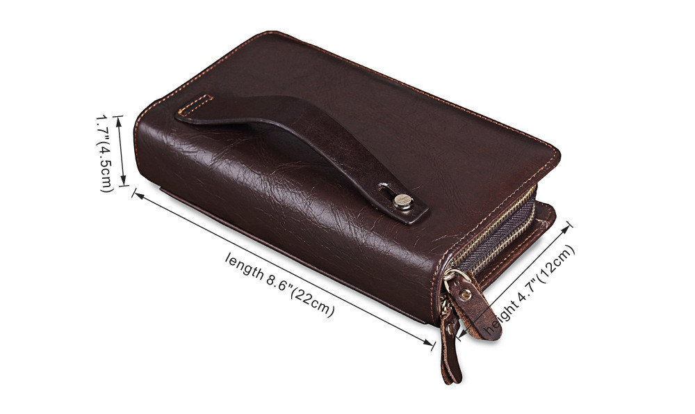 Portefeuille élégant en cuir