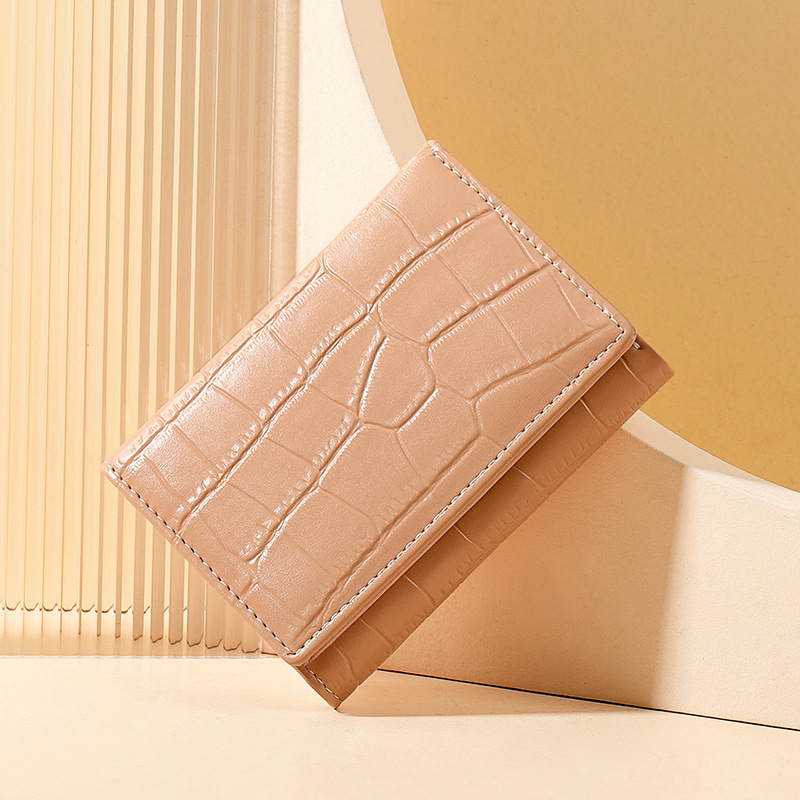 Portefeuille simple à trois volets avec boucle