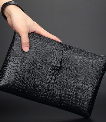 Pochette en cuir de vachette