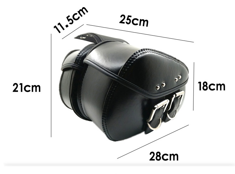 Lot de 2 sacoches latérales universelles pour moto