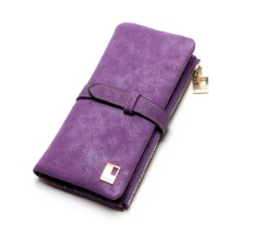 Portefeuille rétro mat en cuir