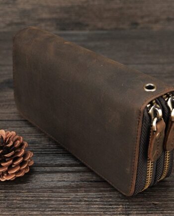 Portefeuille double zip