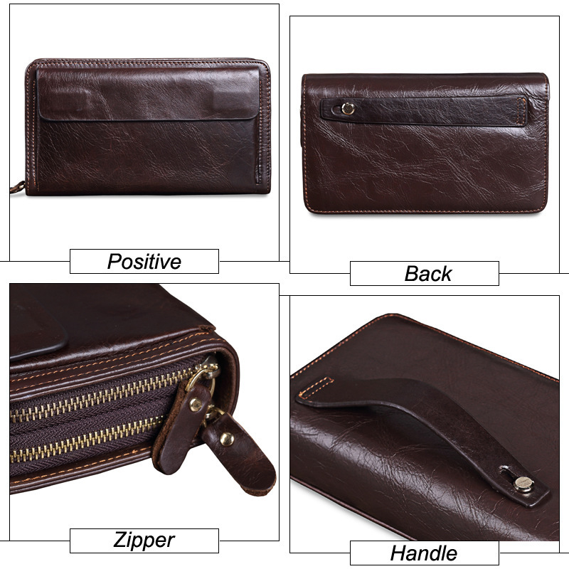Portefeuille élégant en cuir