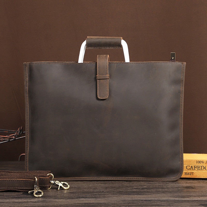 Sacoche en cuir de vachette de première qualité, style rétro
