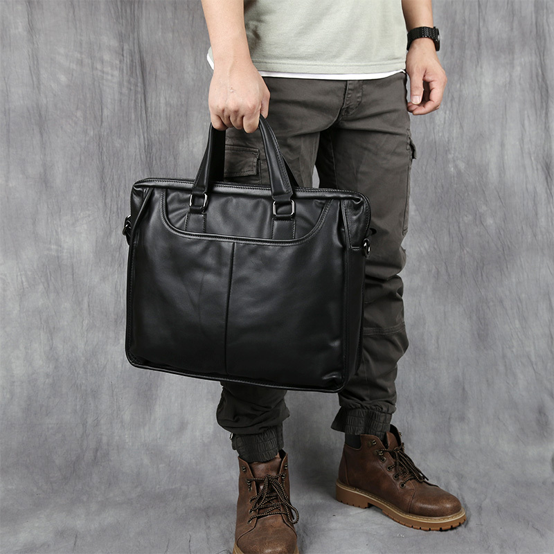 Sacoche portable en cuir